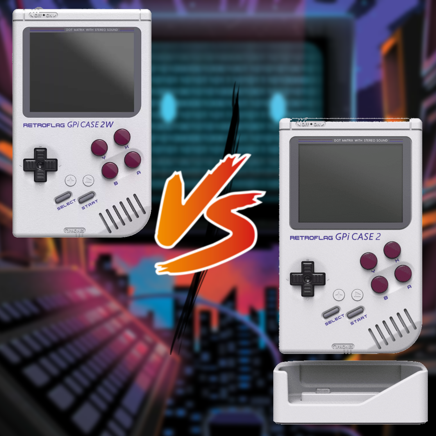 How to choose between the GPI Case 2W and the GPi Case 2 + Dock?
