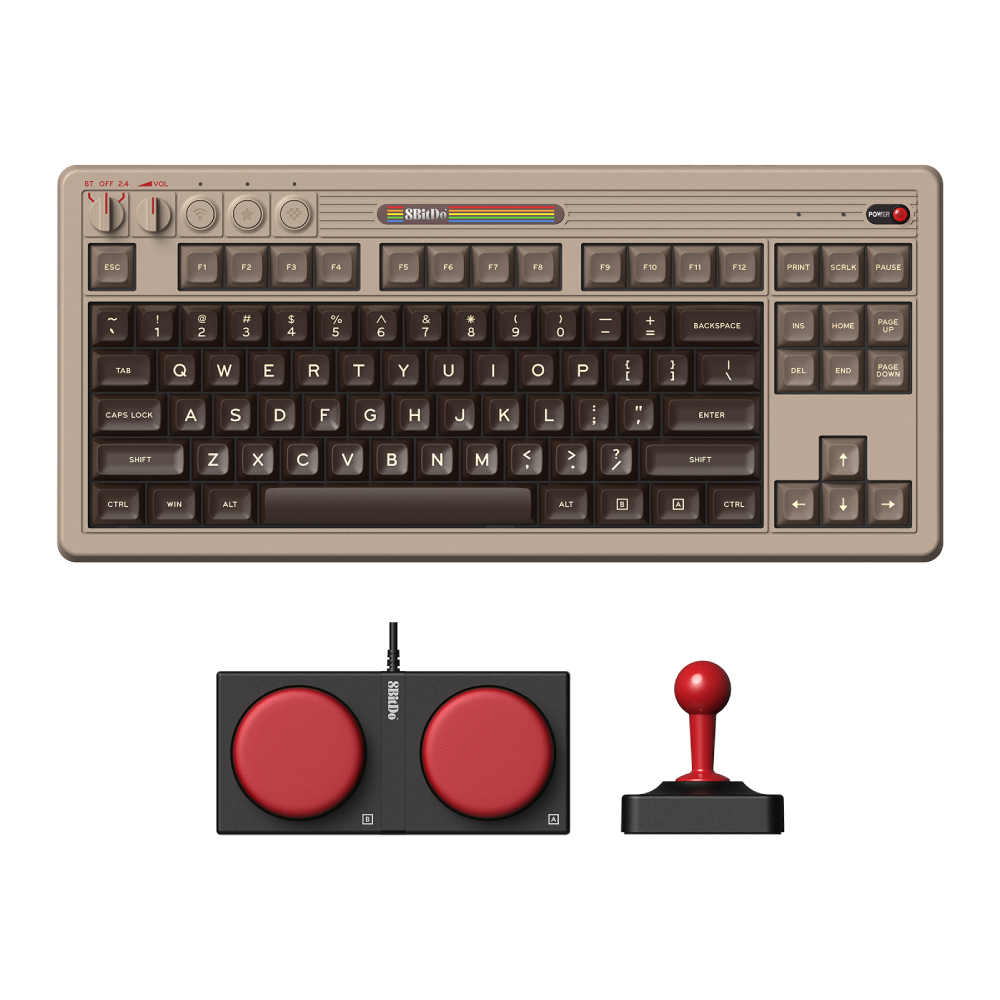 Clavier Retro mécanique 8BitDO - C64 Edition - Retro Space