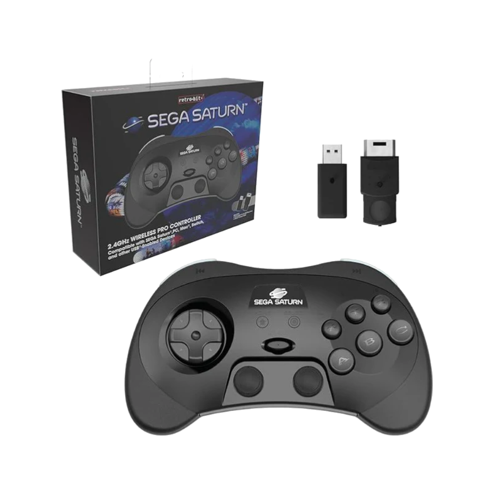 Retro-Bit Wireless Controller for Sega Saturn